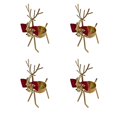 thumbnail image 1 of Shoreew Christmas Reindeer Tealight Candle Holder Gold Iron Decoration for Table Window Versatile Christmas Holiday Decor, 1 of 7