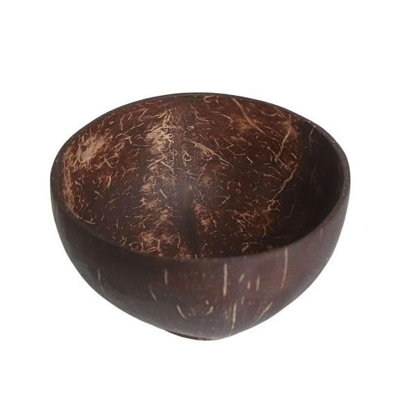 Shoreew Coconut Wood Bowl Vegan Gift from Natural Coconut Shells Smoothie Acai Buddha Bowls Rustic Serving Bowls Easy to Clean Artisanal Coconut Dishes for Warm/Cold Foods