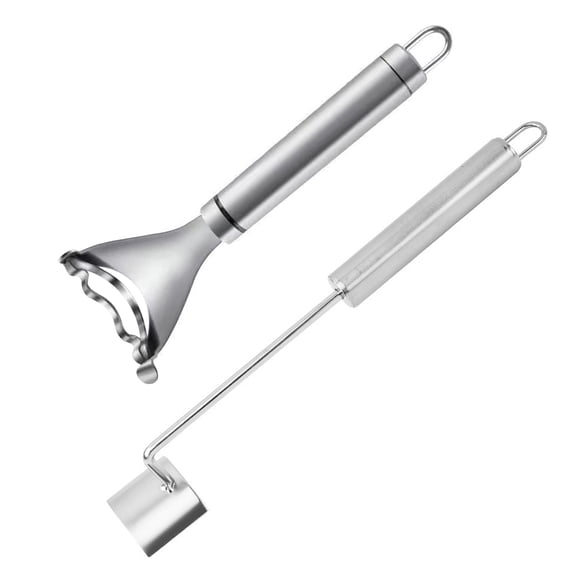 Shoreew Corn Planer Thresher Stainless Steel Corn Cob Peeler Corn Thresher Tool with Ergonomic Handle for Home Kitchen BBQ