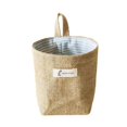 thumbnail image 1 of Shoreew Cotton Linen Hanging Storage Bag Wall Mounted Storage Basket Small Folding Storage Bag with Handle for Keys Toys Cosmetics, 1 of 7