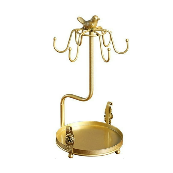 Shoreew Cup Holder with 6 Hooks Cup And Saucer Display Stand Cup Storage Rack with Spacious Base for Coffee Cups Tea Cups Creative Decor And Organizer for Kitchen Office Restaurant