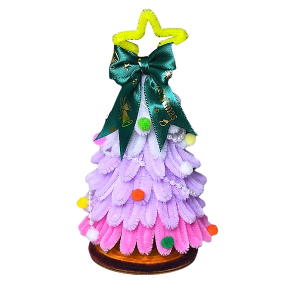 Shoreew DIY Twist Stick Christmas Tree Mini DIY Tree Kit Twisted Xmas Tree Ornaments Table Top Figurine for Home Party Wedding Decor