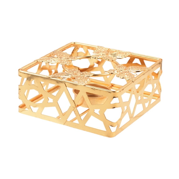 Shoreew Decorative Candle Holder Iron Tea Warmer Stand Hollow Design Teapot Warmer Stand for Pot Kettle Vintage Style Home Decor