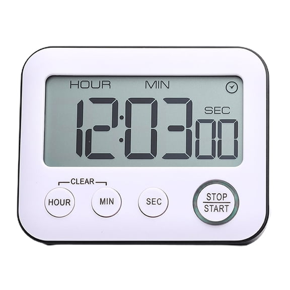 Shoreew Digital Timer with Loud Alarm Large Screen Mute ON/Off Switch Kitchen Timer with Hanging Hole Bracket Time Reminder Tool for Home