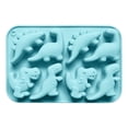 thumbnail image 1 of Shoreew Dinosaur Silicone Mold Ice Cube Tray Flexible Fondant Chocolate Candy Mold Biscuit Cake Candle Soap Mold Easy Release Pastry DIY Tools, 1 of 7