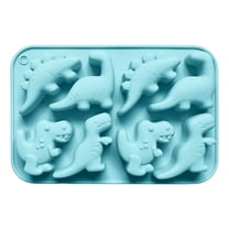 Shoreew Dinosaur Silicone Mold Ice Cube Tray Flexible Fondant Chocolate Candy Mold Biscuit Cake Candle Soap Mold Easy Release Pastry DIY Tools