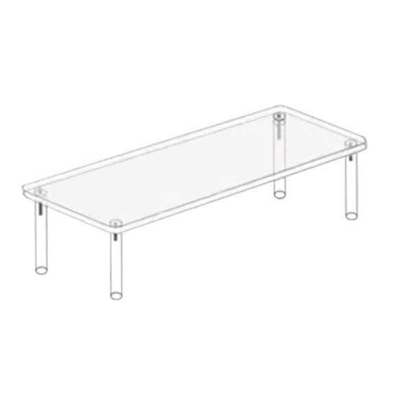 Shoreew Display Rack Stackable Multi-Tier Shelf Acrylic Organizer Stain-resistant Display Shelf Kitchen Pantry Bathroom Countertop Organizer