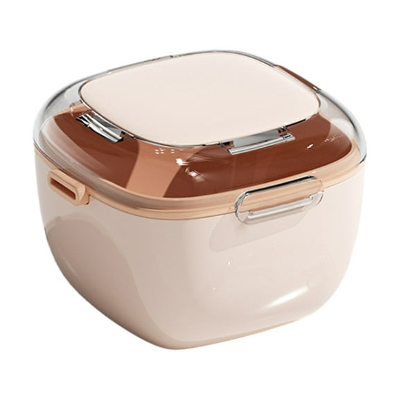 Shoreew Double-layer Denture Holder Brace Storage Box BPA Free Compact Portable Drainage Layered Portable Denture Storage Case