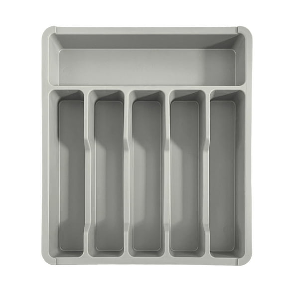 Shoreew Drawer Organizer Tray for Kitchen Drawer Expandable Cutlery Flatware Holder Adjustable Plastic Utensil Divider Spatula Tools And Gadgets Storage
