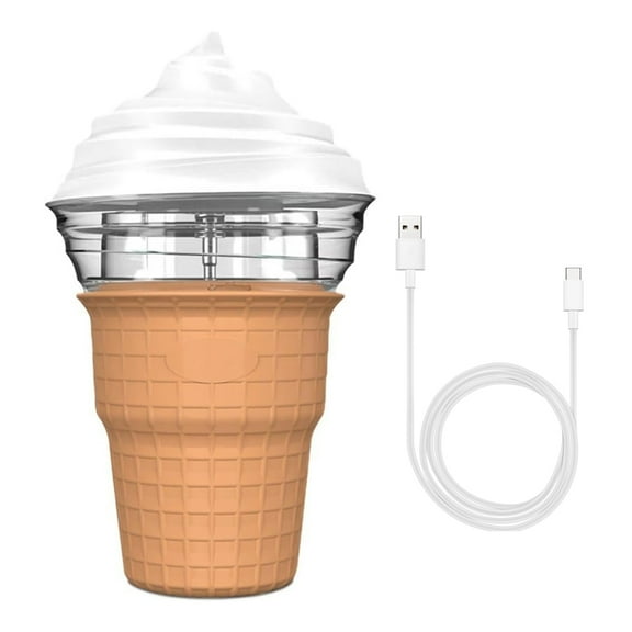 Shoreew Electric Ice Cream Maker Quick DIY Fruit Ice Cream Machine for Homemade Gelato Sorbet Yogurt Milkshakes Drinks