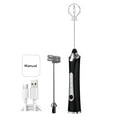 thumbnail image 1 of Shoreew Electric Milk Frother Rechargeable Egg Beater 3 Speeds Wireless Egg Whisk Handheld Foam Maker for Latte Cappuccino, 1 of 7