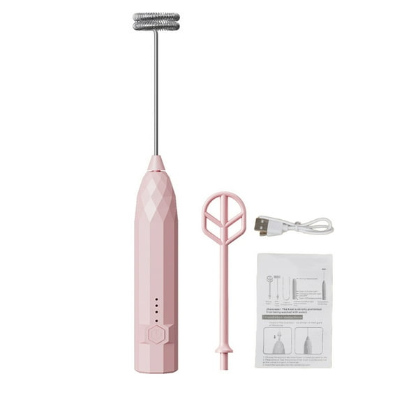 Shoreew Electric Stirrer Milk Frother Handheld Stainless Steel Mixer Low Noise Rechargeable Electric Coffee Household Egg Whisk