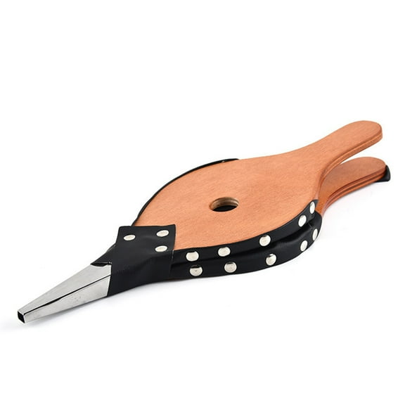 Shoreew Fireplace Bellows Large Wooden Air Blower Hand Bellow Pump Pit Fireplaces Firepits BBQ Camping Gear