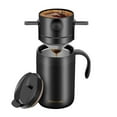 thumbnail image 1 of Shoreew Foldable Portable Coffee Filter Coffee Maker Stainless Steel Drip Coffee Tea Holder Reusable Paperless Pour Over Coffee Dripper for Travel And Home Brewing, 1 of 7