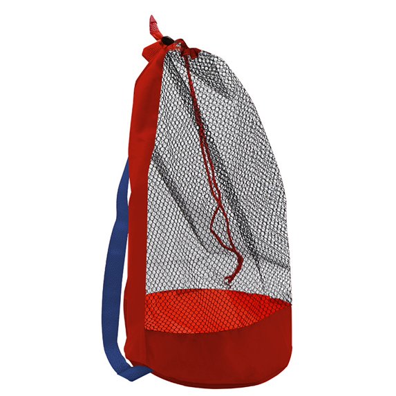 Shoreew Foldable Storage Bag Large Capacity Beach Bag Transparent Mesh Design Lightweight Swimming Backpack Beach Toy Organizer