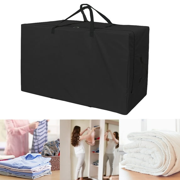 Shoreew Folding Mattress Storage Bag Heavy Duty Waterproof Oxford Cloth Dust-proof Portable Handle Trifold Mattress Bedding Clothes Organizer Pouch Carry Case