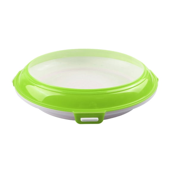 Shoreew Food Preservation Tray Stackable Fridge Storage Container Reusable Kitchen Food Storage Tray Vacuum Sealed Food Container