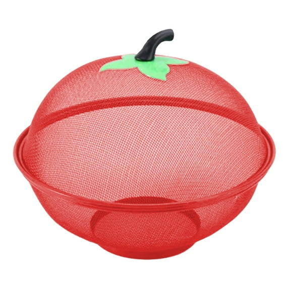 Shoreew Fruit Bowl Vegetable Basket 24/28cm Metal Mesh Bowl for Washing Fruits Vegetables Snacks Tabletop Decorative Holder Kitchen Cafe Restaurant Home Use