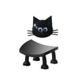 thumbnail image 1 of Shoreew Funny Paper Holder Free Standing Toilet Roll Holder 3D Printed Black Cat Tissue Paper Holder Bathroom Decoration, 1 of 7