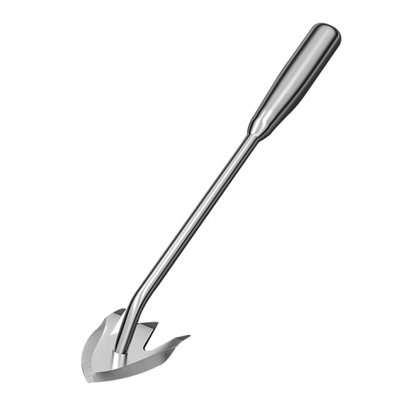 Shoreew Gardening 3-Teeth Weeder Puller Long Handle Heavy Duty Outdoor Garden Lawn Farm Backyard Weed Remover Manual Weeding Uprooting Pulling Tools