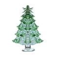 thumbnail image 1 of Shoreew Glass Christmas Tree Mini Tabletop Xmas Tree Figurine with Star Topper for Winter Holiday Table Mantel Shelf Home Decoration, 1 of 7