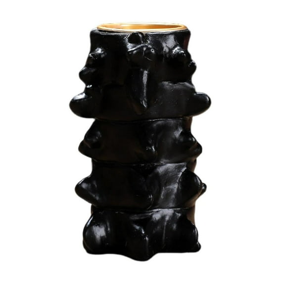 Shoreew Halloween Candle Holder Spooky Resin Grim Reaper Skeleton Human Organ Statue Tabletop Tea Light Holder for Home Office Kitchen Mantel Decor