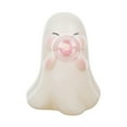thumbnail image 1 of Shoreew Halloween Ghost Figurine Pink Bubble Gum Ghost Statue Resin Tabletop Ornament for Home Office Shelf Tiered Tray Decor, 1 of 7
