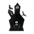 thumbnail image 1 of Shoreew Halloween Haunted House Candle Holder Hollow Iron Tealight Candle Stand Candlestick Table Centerpiece Home Office Desktop Decoration, 1 of 6