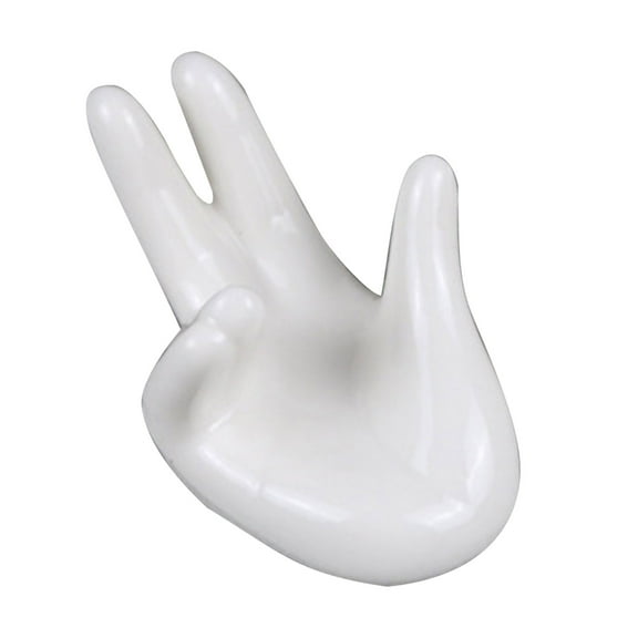 Shoreew Hand-Shaped Egg Holder Sturdy Ceramic Construction Easy Maintenance Boiled Egg Stand Container Desk Decoration