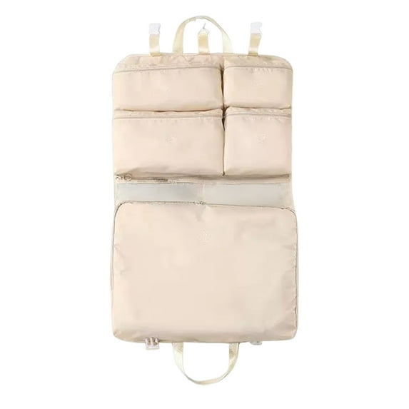 Shoreew Hanging Packing Cube Storage Bag Large Capacity 5 Compartments Zipper Closure Machine Washable Expandable Packing Cube Bag