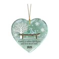 thumbnail image 1 of Shoreew Heart-Shaped Sea Glass Family Ornament Handmade Sea Glass Art Heart Ornament for Christmas Tree Home Decor, 1 of 7