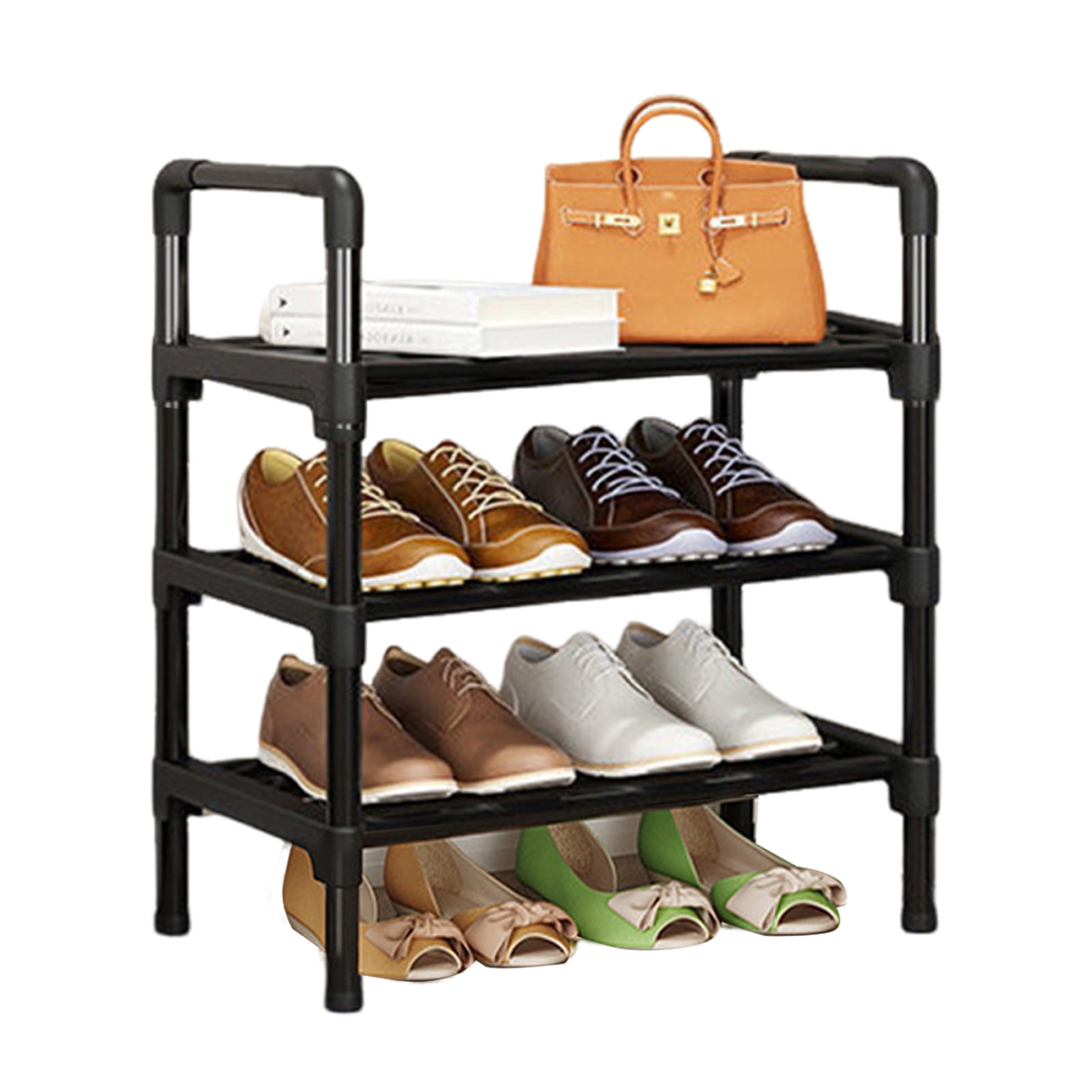 Shoreew Heavy-Duty Metal Shoe Storage Shelf Sturdy Construction Strong ...