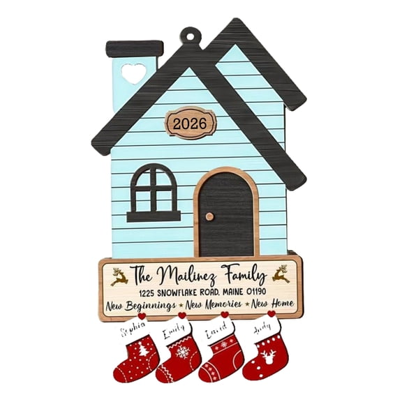 Shoreew Housewarming Gifts for New House Wooden Hanging New Home Ornament First Home Owners Gift for Women Couple