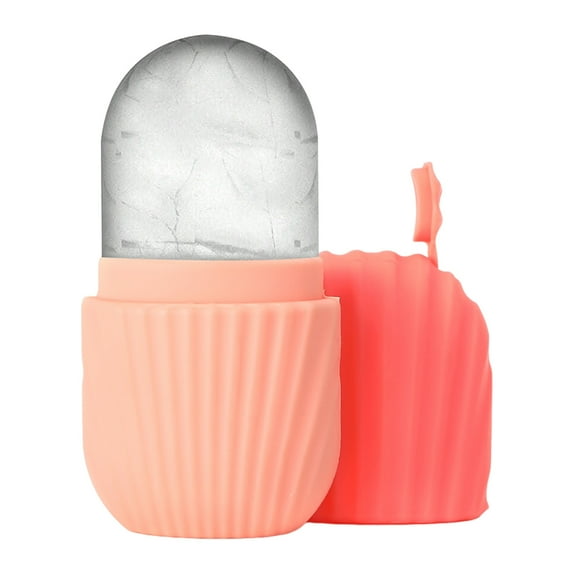 Shoreew Ice Face Roller Ice Cube Mold with Lid Anti-slip Ice Tray Shrink Pores Ice Maker for Eye Puffiness Face Tightening Skin Rejuvenating