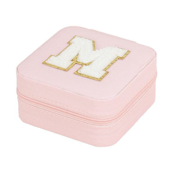 Shoreew Jewelry Storage Box with Mirror Multiple Compartments Dust-Proof Compact Design Small Jewelry Box Earrings Rings Organizer