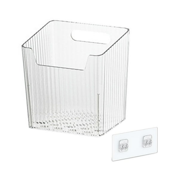 Shoreew Kitchen Cabinet Door Storage Box 7kg Load Capacity Easy to Install Self-Adhesive Wall Mounted Kitchen Cupboard Organizer