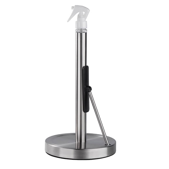 Shoreew Kitchen Paper Holder Stainless Steel Sleek Vertical Paper Towels Storage Rack for Easy Access Organization