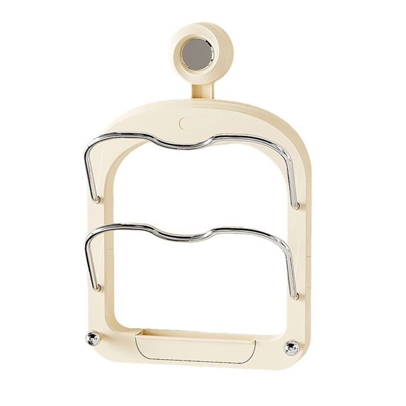 Shoreew Kitchen Pot Lid Holder with Suction Cup Multi-layer Design Easy Installation Wall Mounted Cutting Board Holder Pan Cover Organizer Rack