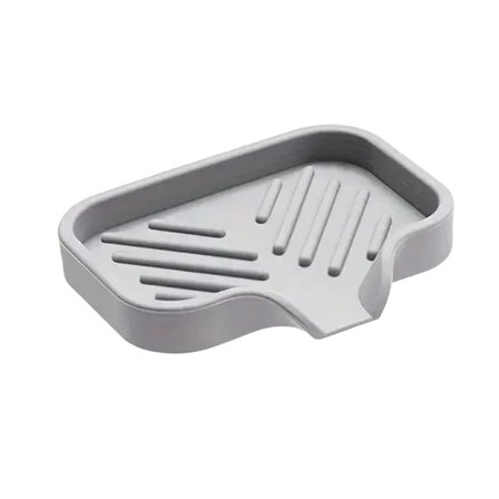 Shoreew Kitchen Sink Silicone Drying Mat Food Grade Non-slip Sponge Scouring Ball Soap Holder Tray Bathroom Sink Organizer Water Splash Guard Draining Pad