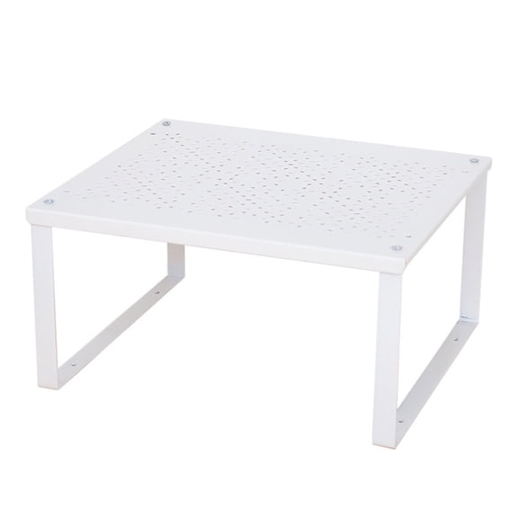 Shoreew Kitchen Storage Rack Stable Stackable Large Platform Cabinet Organizer Shelf Countertop Sundries Holder Pantry Spices Plate Desk Book Storage Shelf