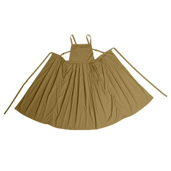 Shoreew Long Waterproof Apron 42" Chef Kitchen Apron with Adjustable Ties And Pockets Sleeveless Cotton Smock for Salon Nail Technicians