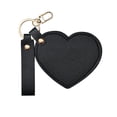 thumbnail image 1 of Shoreew Love Heart Shape Makeup Mirror Waterproof Faux Leather Vanity Mirror Keychain Portable Travel Women Handheld Cosmetic Mirror Bag Pendant, 1 of 7
