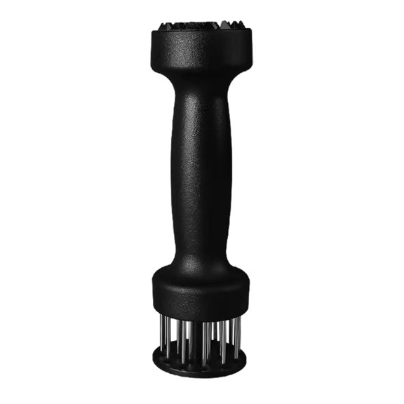 Shoreew Meat Tenderizer Needle with Retractable Safety Guard Beef Turkey Chicken Steak Sharp Stainless Steel Needles Meat Tenderizer Tool