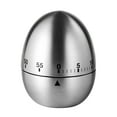 thumbnail image 1 of Shoreew Mechanical Kitchen Timer 60 Minutes Count Down Alarm Loud 70db Bell Stainless Steel No Batteries Easy to Use Timer for Cooking Learning Homework Yoga, 1 of 5