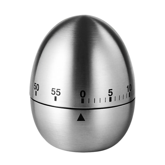 Shoreew Mechanical Kitchen Timer 60 Minutes Count Down Alarm Loud 70db Bell Stainless Steel No Batteries Easy to Use Timer for Cooking Learning Homework Yoga