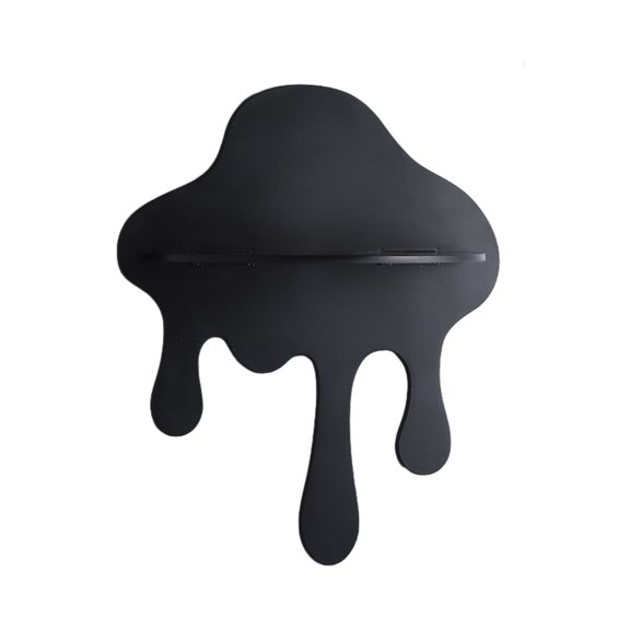 Shoreew Melting Cloud Floating Shelf Wall Mounted Small Cloud Shelf Decorative Floating Shelf for Potted Plants Figurines Nursery Living Room Bedroom Decor