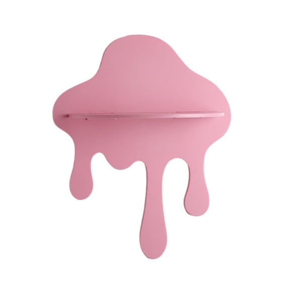 Shoreew Melting Cloud Floating Shelf Wall Mounted Small Cloud Shelf Decorative Floating Shelf for Potted Plants Figurines Nursery Living Room Bedroom Decor