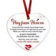 thumbnail image 1 of Shoreew Memorial Christmas Ornaments Hug from Heaven Heart Shaped Christmas Tree Ornament Sympathy Gifts for Loss of Loved One, 1 of 7
