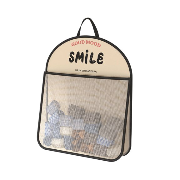 Shoreew Mesh Wardrobe Organizer Large Capacity Storage Net with Hook Breathable Hanging Storage Pouch for Socks Underwear Dormitories Travel Use