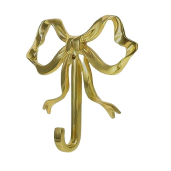 Shoreew Metal Bow Shape Wall Hooks Decorative Key Bag Hanging Hook Load-bearing Towel Hat Jacket Key Holder for Home Decor